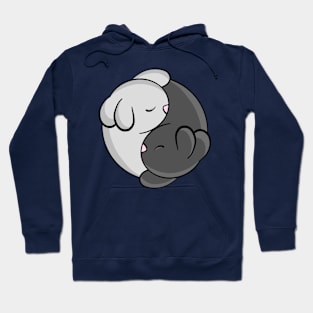 Yin Yang Bunny Zen Hoodie